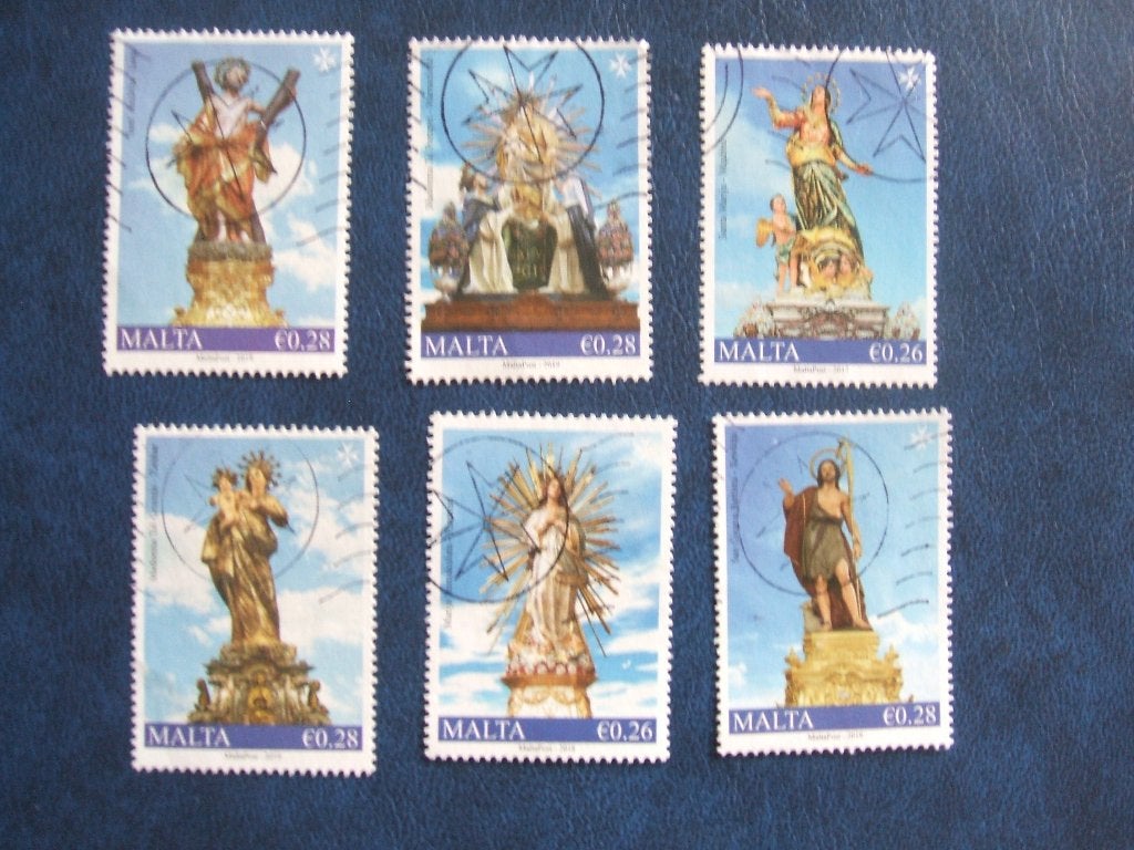 Malta kerkkruizen, Ophalen of Verzenden, Malta, Gestempeld