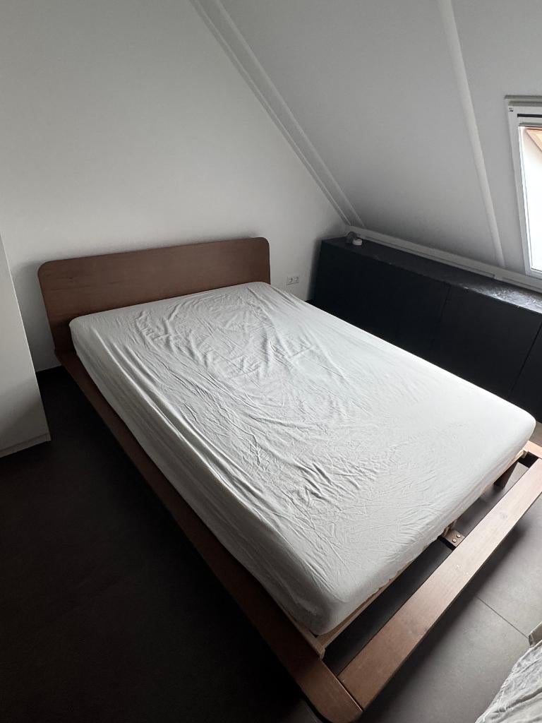 Bedframe MADE – Model Kano (140x200) – Goede staat, Ophalen, Gebruikt, Bruin, Tweepersoons