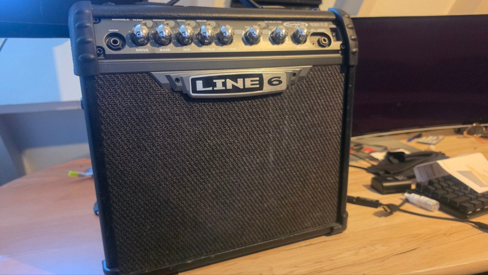 Line 6 Spider III 15 gitaarversterker, Ophalen of Verzenden, Gebruikt, Gitaar, Minder dan 50 watt