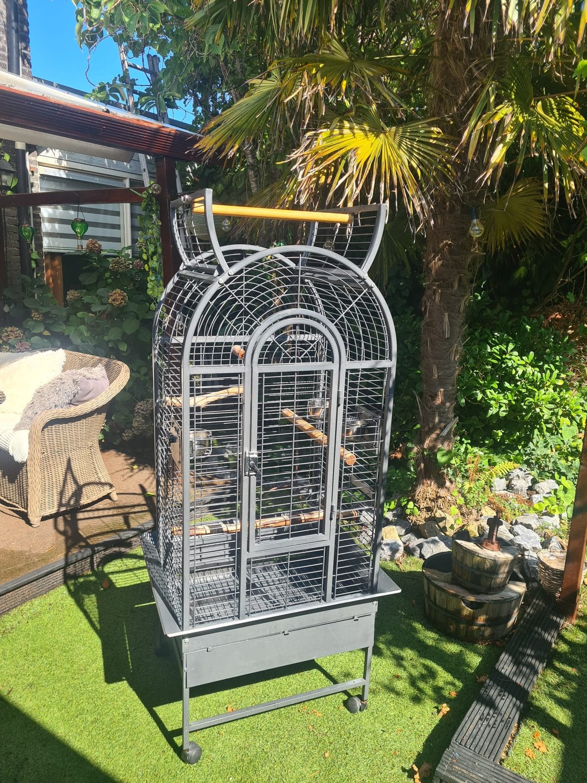Vogelkooi, Ophalen, Gebruikt, Metaal, Vogelkooi