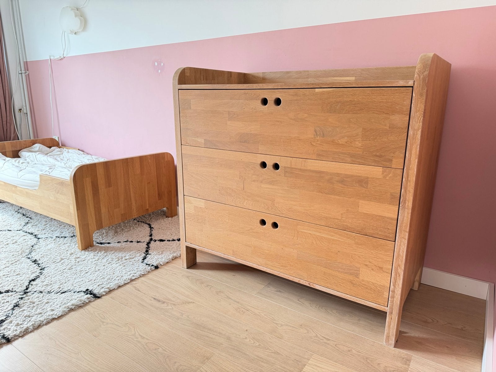 Complete Prenatal Pure Wood babykamer massief eikenhout, Ophalen, Gebruikt, Jongetje of Meisje