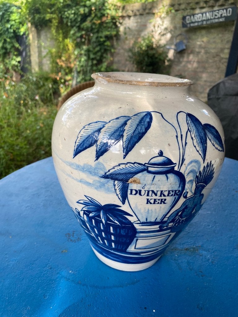 grote antieke aardewerk VOC tabakspot, 18e eeuw, Ophalen of Verzenden
