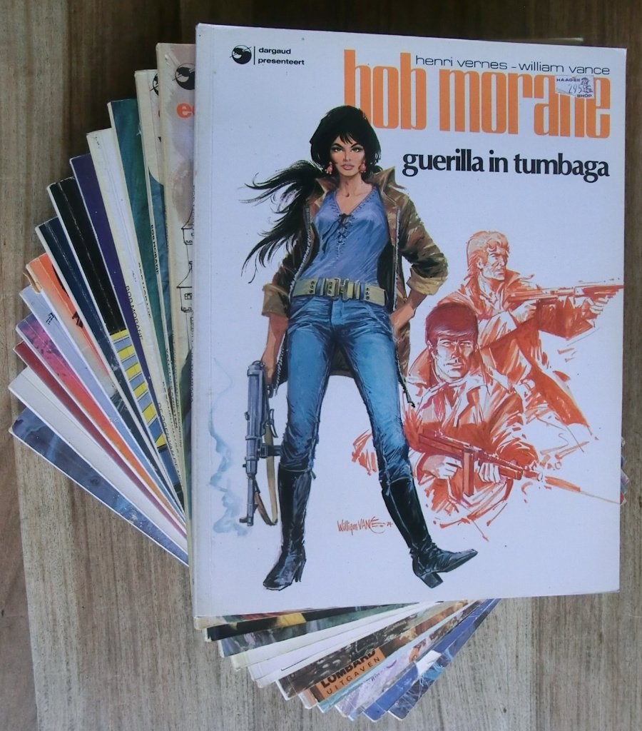 14 stripboeken uit de reeks van Bob Morane, Boeken, Meerdere stripboeken, Ophalen of Verzenden, Gelezen