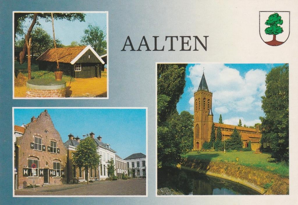AALTEN Waterput Gevels Kerk Boerderij, Verzamelen, Ansichtkaarten | Nederland, Verzenden, 1980 tot heden, Gelopen, Gelderland