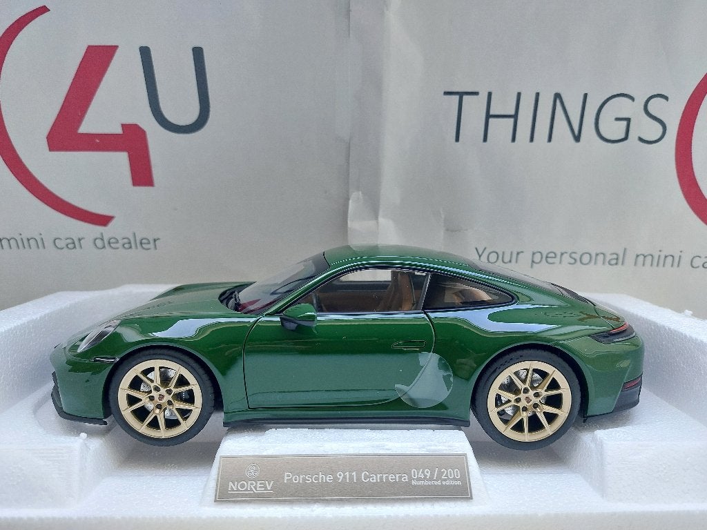 Norev 1:18 Porsche 911 Carrera 2025 Irish Green nieuw, Ophalen of Verzenden, Nieuw, Auto, Norev
