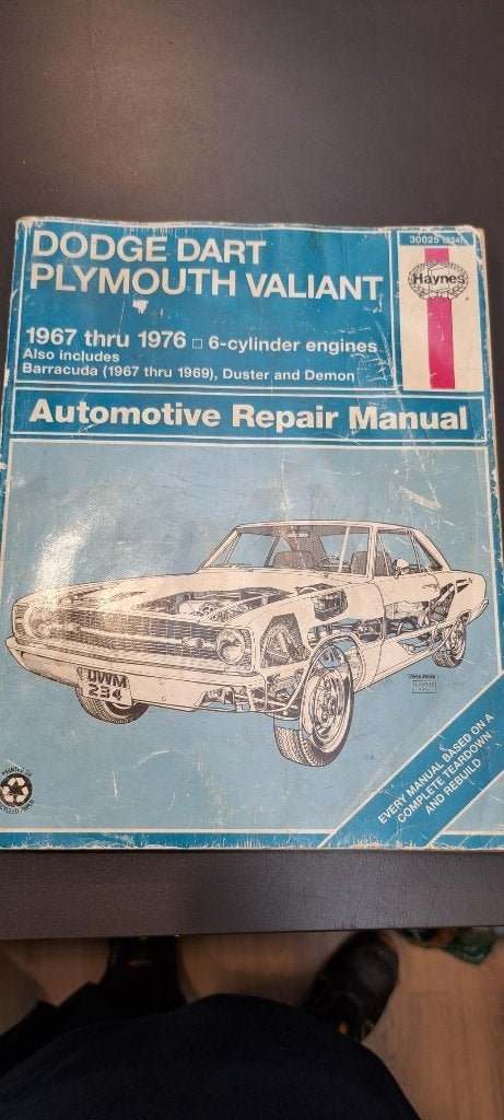 Werkplaats boek Dodge Dart Plymouth Valiant, Auto diversen, Ophalen