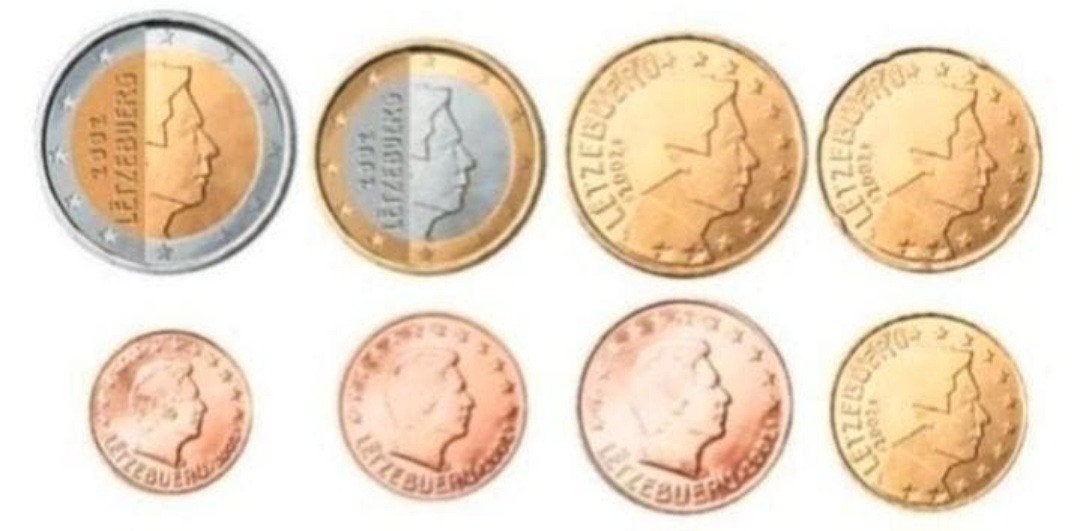 Luxemburg Losse Munten(1cent t/m 2euro)(2002 t/m 2012)UNC+BU, Verzenden, Luxemburg, 1 cent, Losse munt