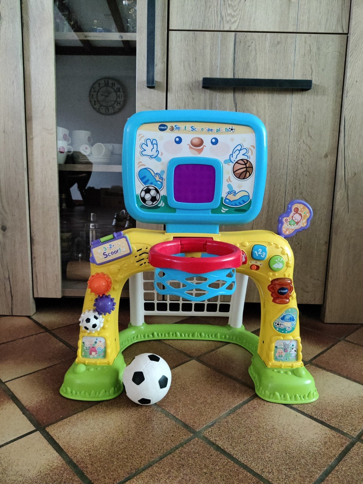 VTech 2-in-1 Sportcentrum: Voetbal & Basketbal, Ophalen of Verzenden, Zo goed als nieuw, Overige typen, Met licht