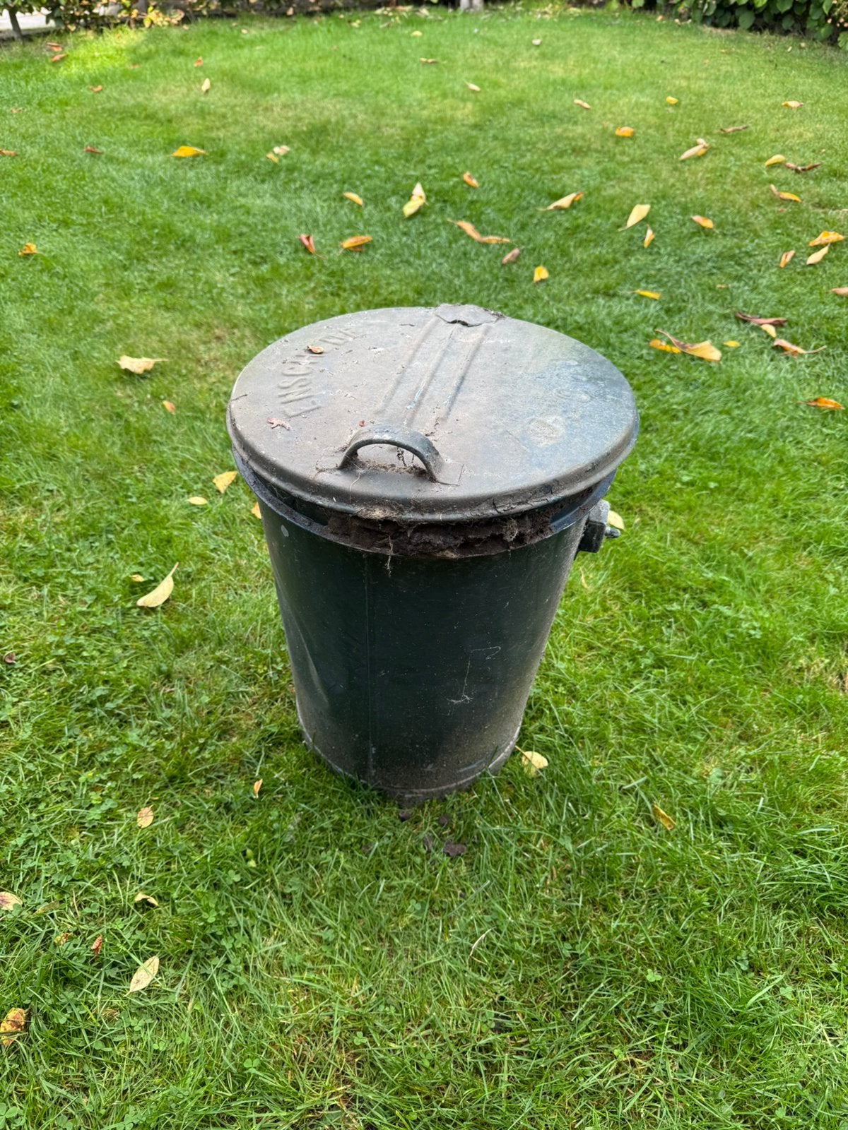 Zinken afvalemmer ENSCHEDE, Ophalen, 50 – 75, Gebruikt, 40 liter of meer