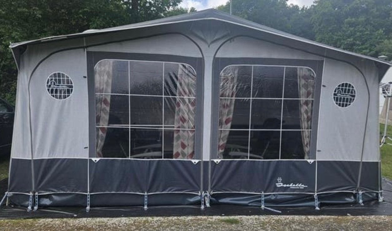 Mooie Isabella Ambassador voortent, omloopmaat 850 cm, G14, Ophalen, Zo goed als nieuw, Tot en met 4