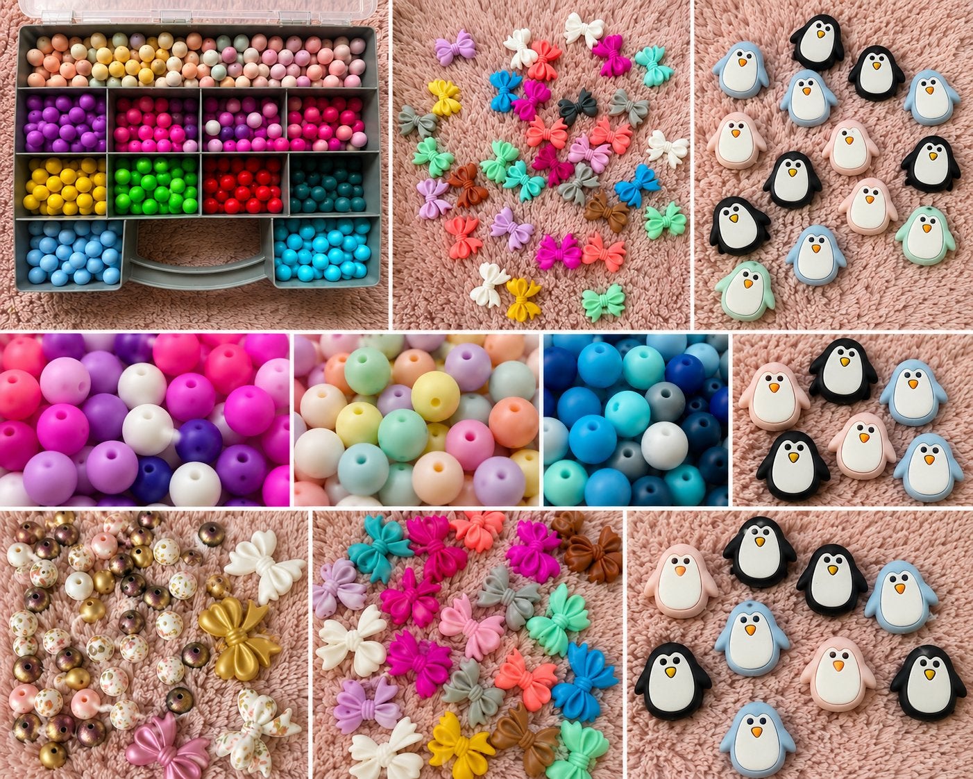 Grote collectie kralen en accessoires voor creatieve project, Ophalen of Verzenden, Zo goed als nieuw, Kraal