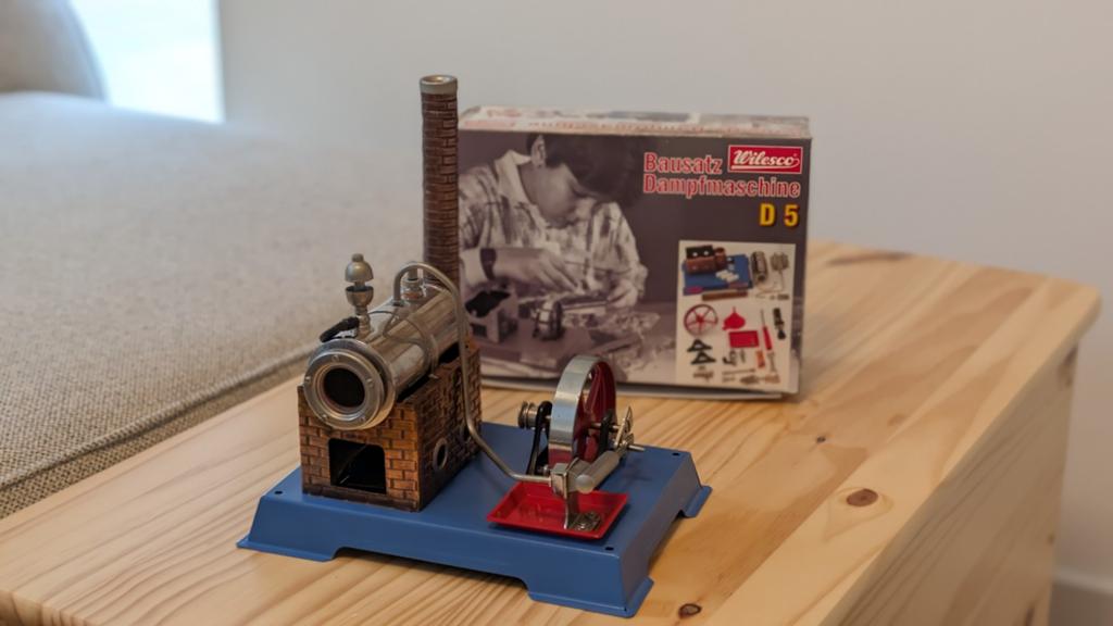 Wilesco D5 Stoommachine geassembleerd met accessoires, Ophalen of Verzenden, Gebruikt