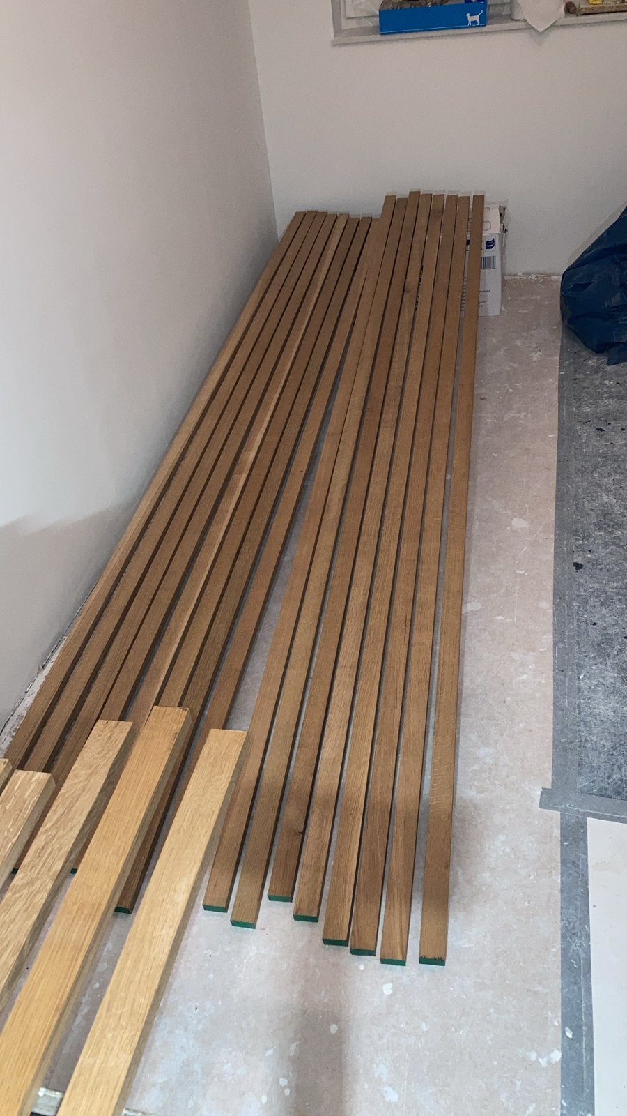 Eikenhouten latten voor wanddecoratie of meubels, Ophalen, Gebruikt, Minder dan 25 mm, Eiken