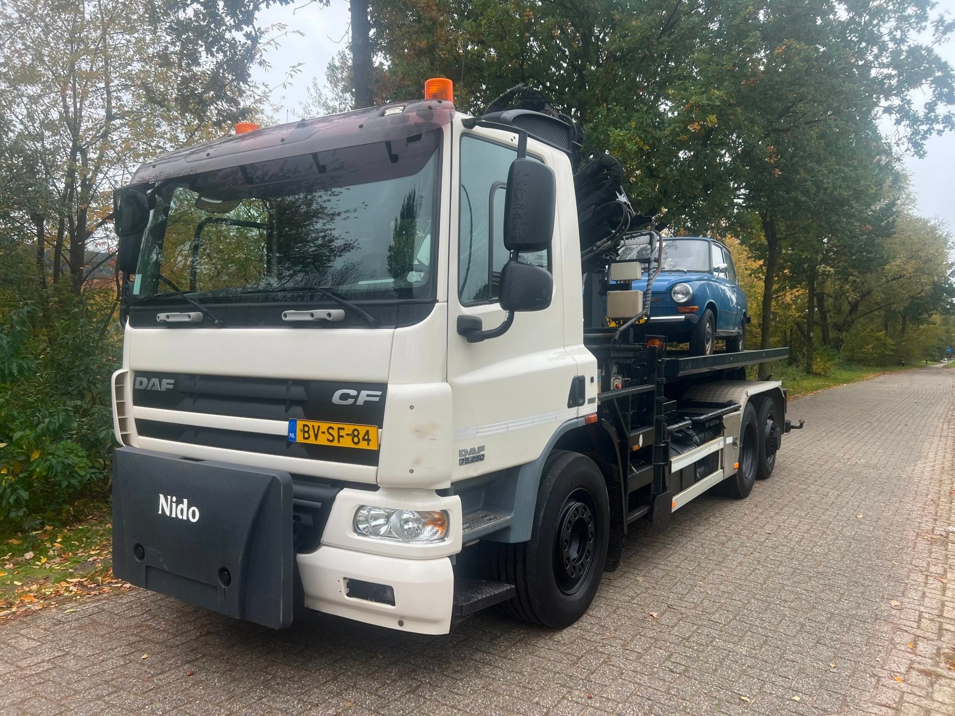 DAF FAN CF 75 haakarm hiab 195-3 6,5T 16m, Auto's, Automaat, Euro 5, Origineel Nederlands, Bedrijf