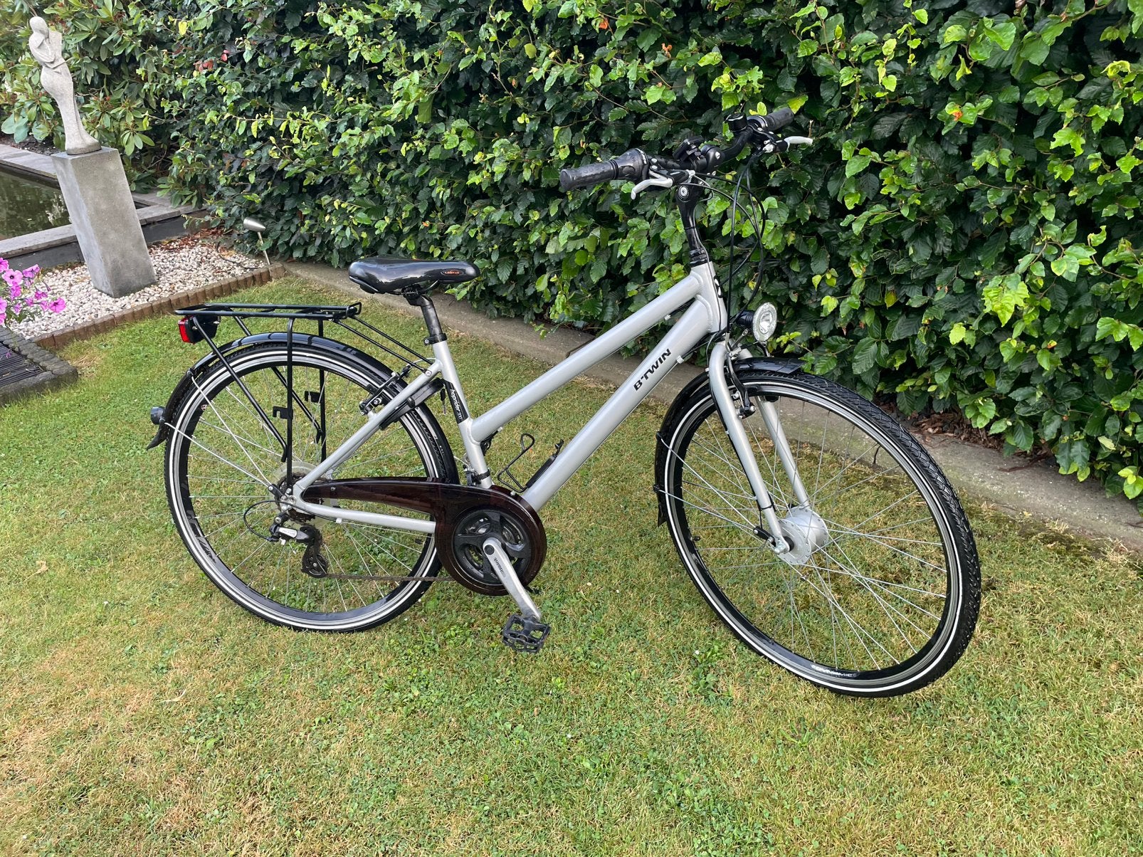 BTWIN ELOPS DAMES STADSFIETS 26 inch, Minder dan 10 versnellingen, 26 inch, Velgrem, Zo goed als nieuw