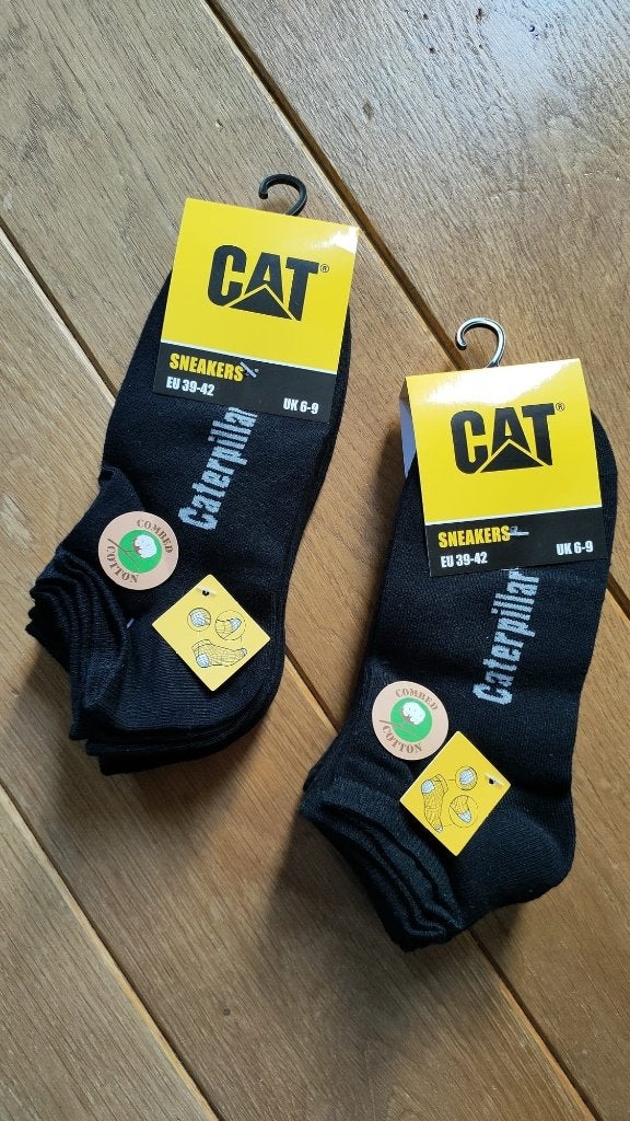 Sneakersokken CAT - maat 39-42 - zwart, Kleding | Heren, Sokken en Kousen, Ophalen of Verzenden, Nieuw, Maat 39 t/m 42, Zwart