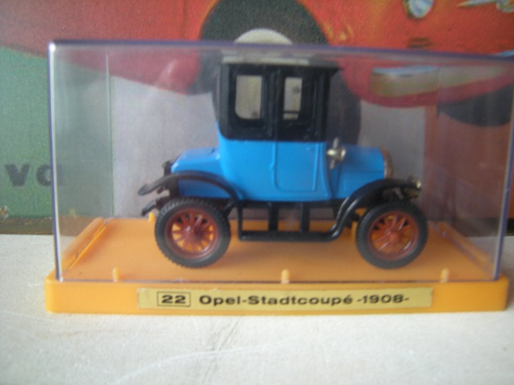 zeer oude EURO MODEL van metaal opel stadtcoupe 1908 model, Ophalen of Verzenden, Nieuw, Auto, Overige merken