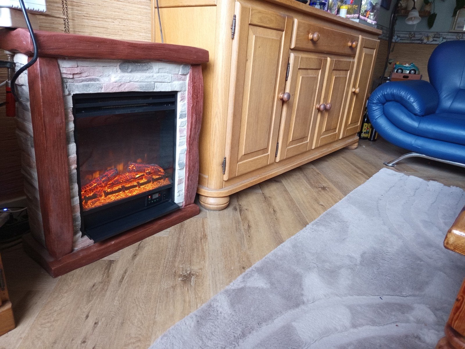 Klarstein Lienz elektrische sfeerhaard met afstandsbediening, Ophalen, Hout, Gebruikt, Modern
