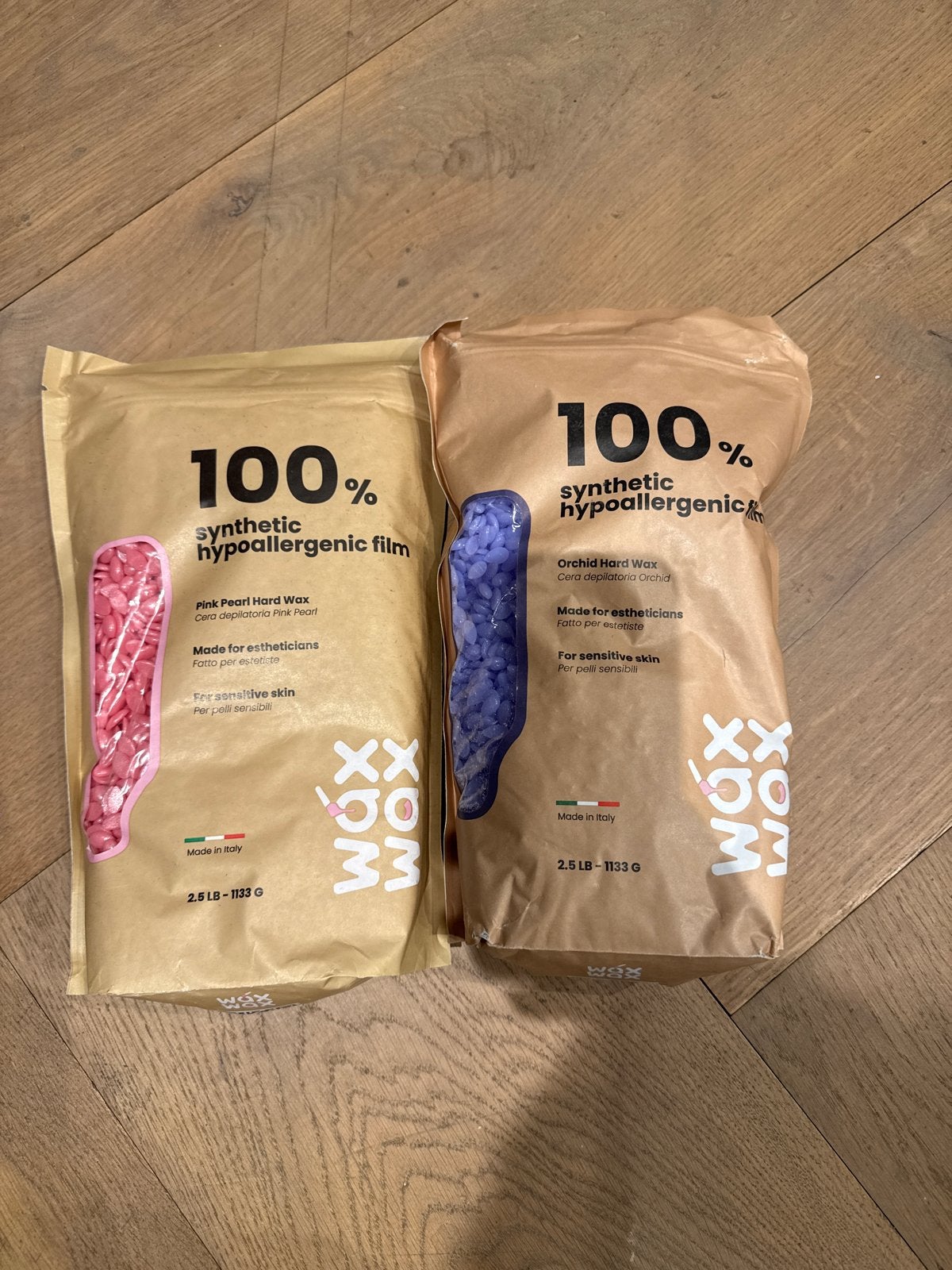 WaxxoM Hypoallergene Film Wax - Roze & Paars (2x 1133g), Ophalen of Verzenden, Nieuw, Overige typen