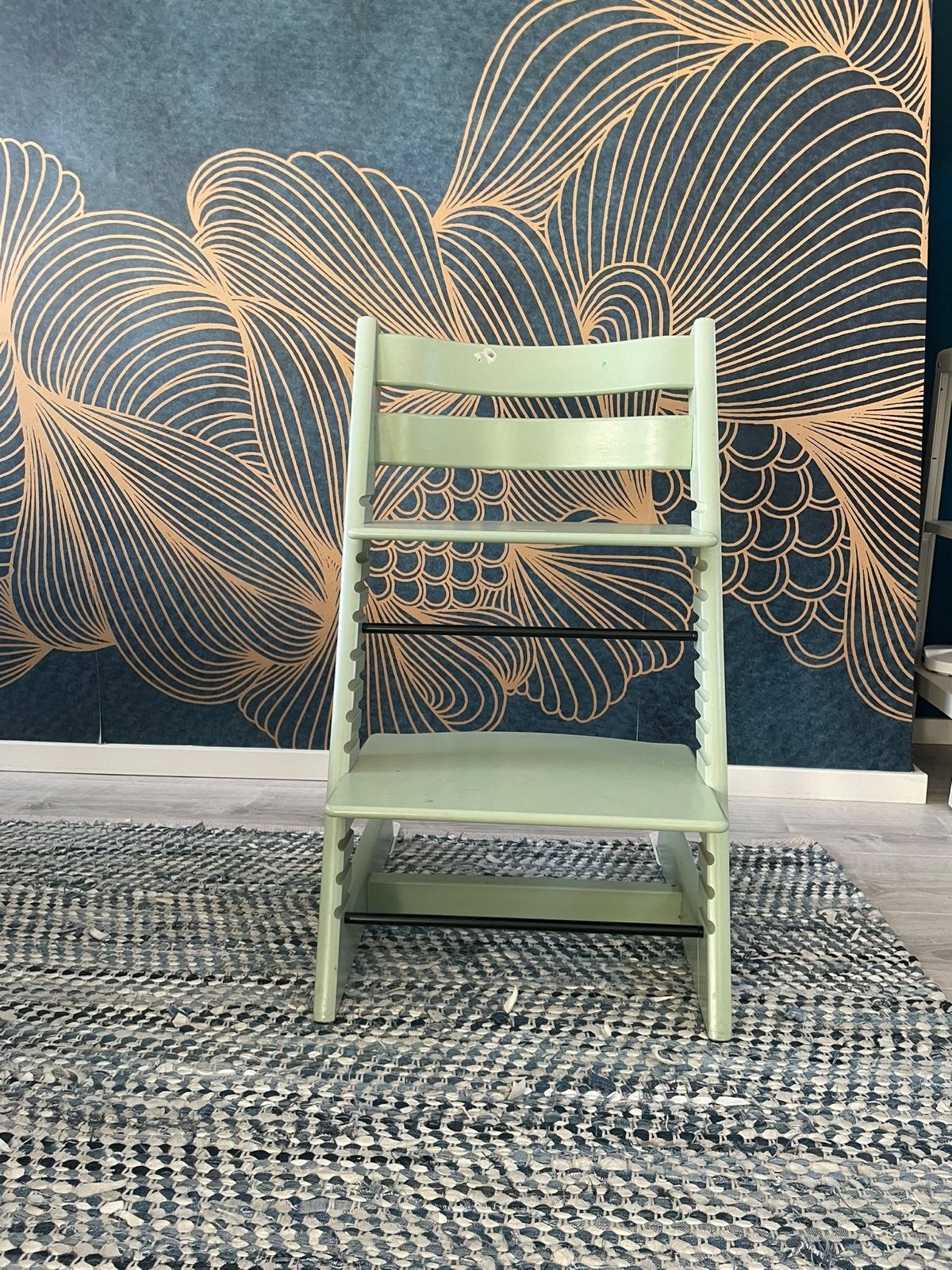 Stokke Tripp Trapp kinderstoel - groen, Ophalen, Gebruikt, Meegroeistoel