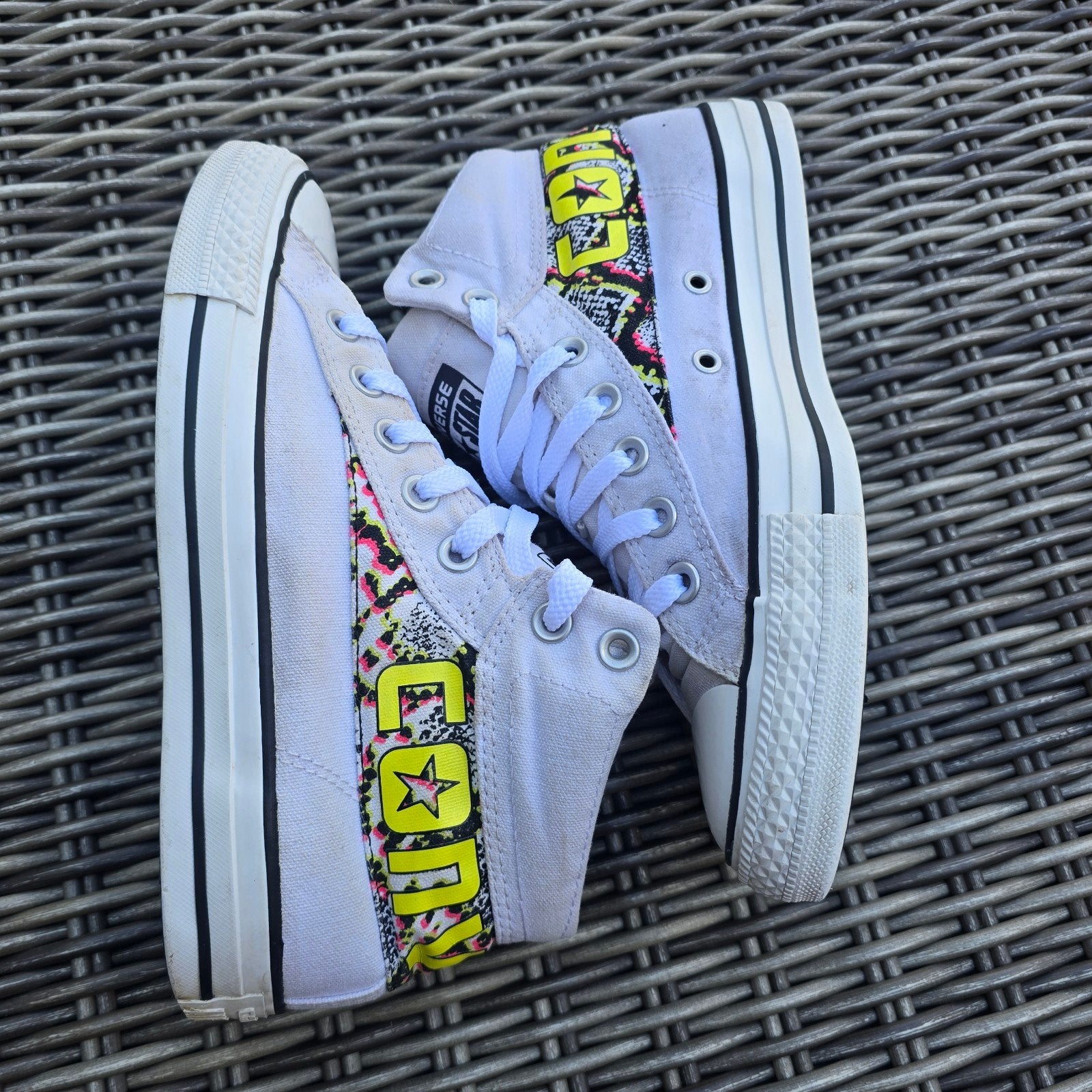 Converse All Star High Wit Sneakers Maat 38 Unisex, Ophalen of Verzenden, Zo goed als nieuw, Sneakers of Gympen