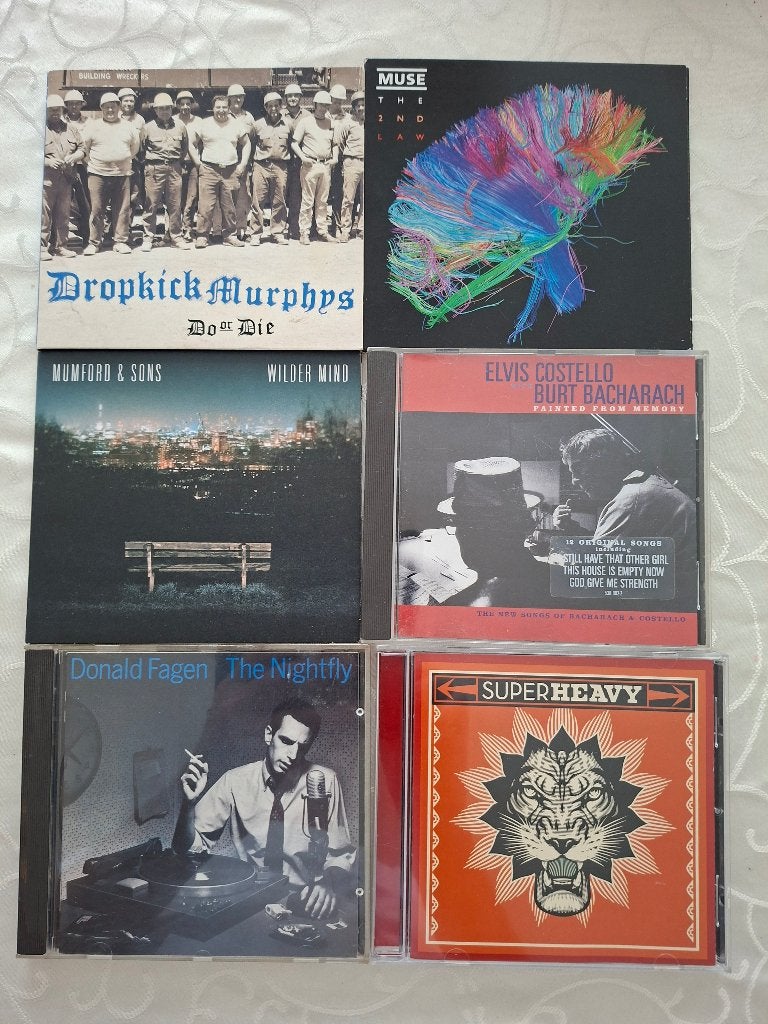 6 Cd's ,Muse,Mumford,Super Heavy, Donald Fagen, Ophalen of Verzenden, Zo goed als nieuw, Poprock