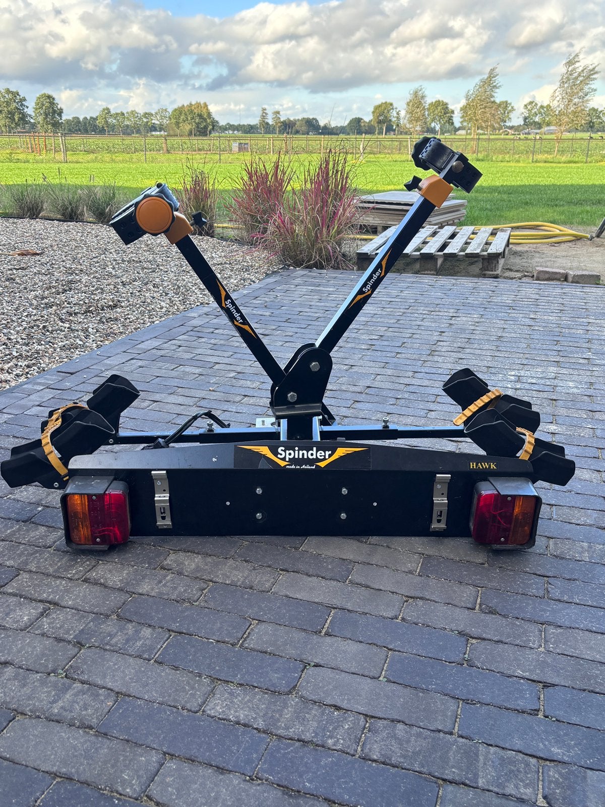 Spinder Hawk fietsendrager, Auto diversen, Ophalen, Zo goed als nieuw, Trekhaakdrager