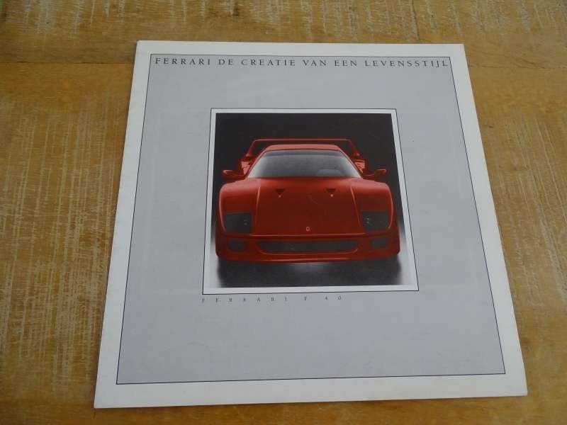 Ferrari De Creatie van een Levenstijl Kroymans Brochure 1988, Verzenden, Gelezen, Ferrari