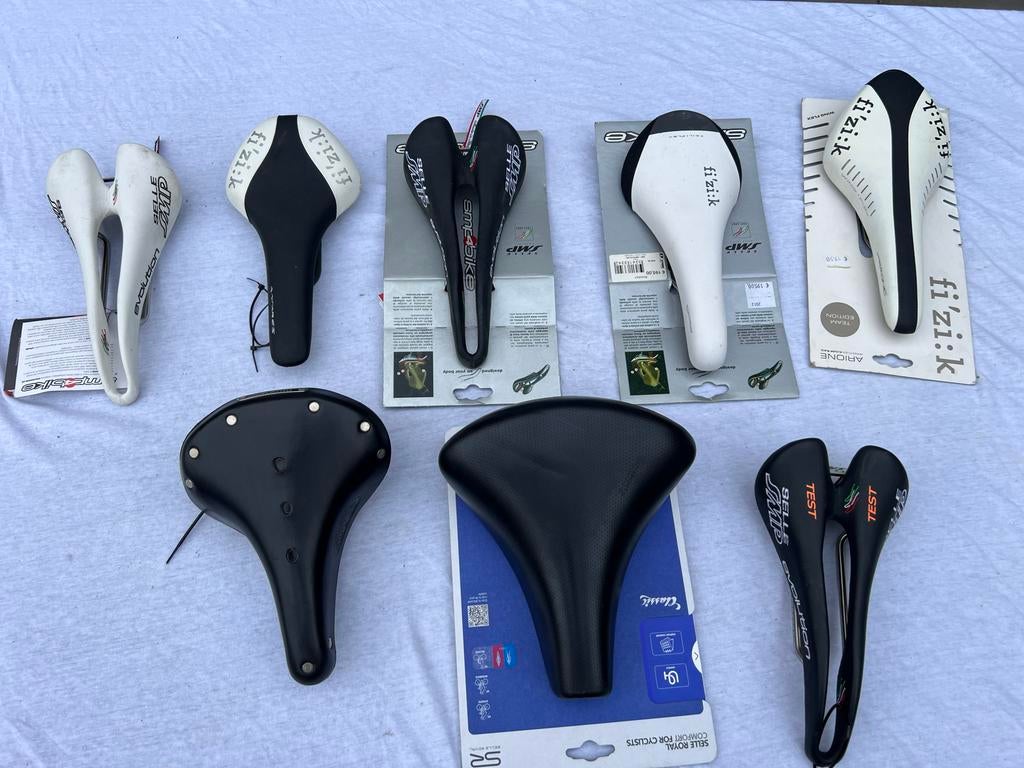 Nieuwe fietszadels: Fizik, Brooks, SMP, Selle Royal, Fietsen en Brommers, Fietsonderdelen, Leer, Ophalen of Verzenden, Zo goed als nieuw