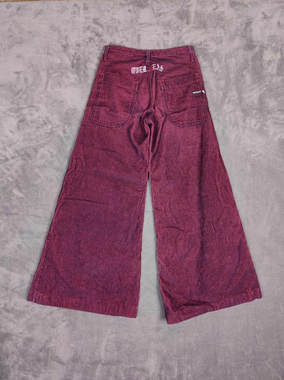 Overseas Corduroy Broek XXS Paars Wijd Cord Vintage Streetwe, Overzeas, ., Paars, Ophalen of Verzenden