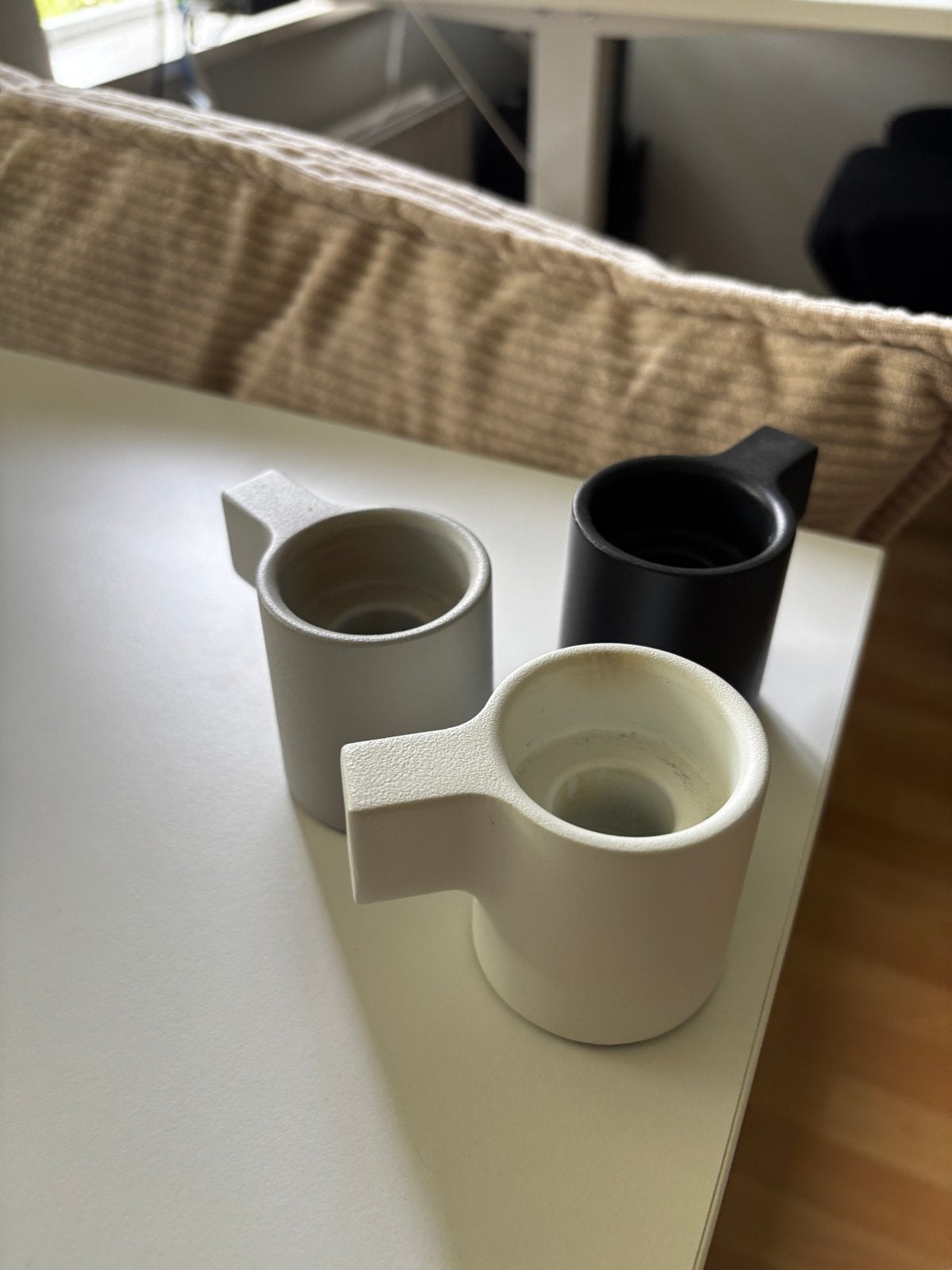 Set van 3 kandelaars Ikea x Hay ( Ypperlig), Gebruikt, Zwart, IKEA, Ophalen of Verzenden
