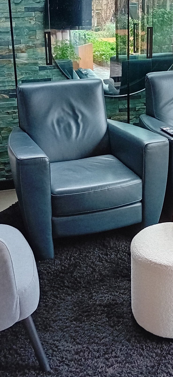 2x Touche stoelen, Ophalen, Gebruikt, Leer