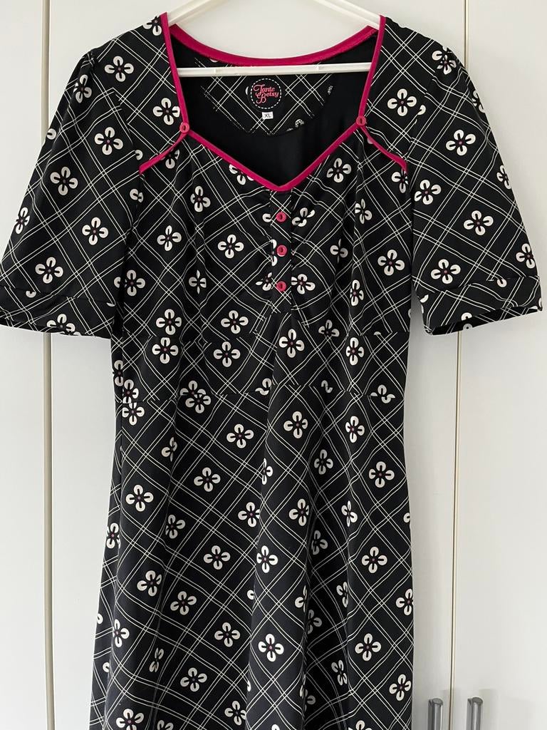 Tante Betsy jurk - maat XL, Verzenden, Zwart, Maat 42/44 (L), Zo goed als nieuw