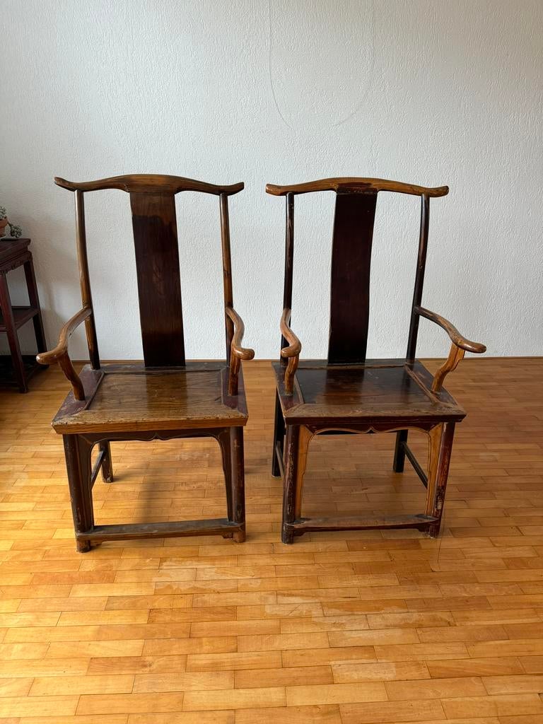 Oosterse/Chinese vintage arm stoelen, Antiek en Kunst, Antiek | Meubels | Stoelen en Banken, Ophalen