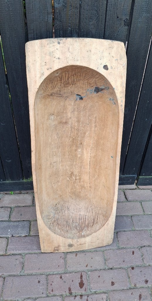 Houten trog, Ophalen