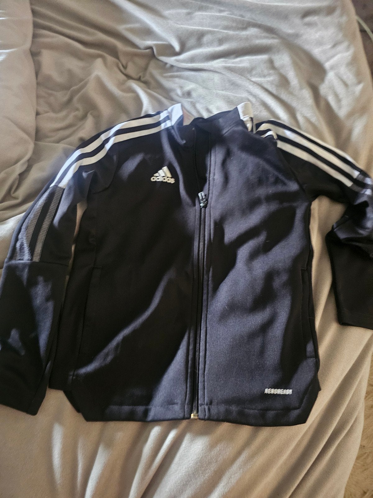 Adidas Aeroready Trainingsjack Zwart - Zo goed als nieuw, Adidas, Zwart, Ophalen of Verzenden, Maat 34 (XS) of kleiner