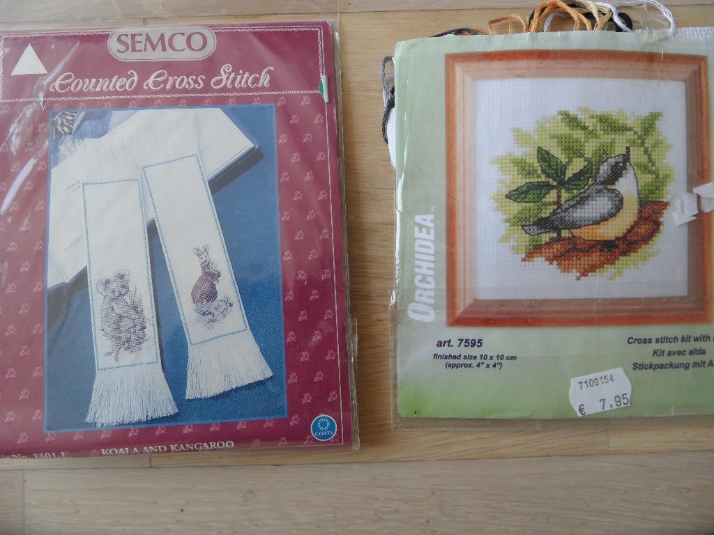 2 borduur pakketjes zie foto's, Ophalen of Verzenden, Nieuw, Machineborduren, Borduurpakket