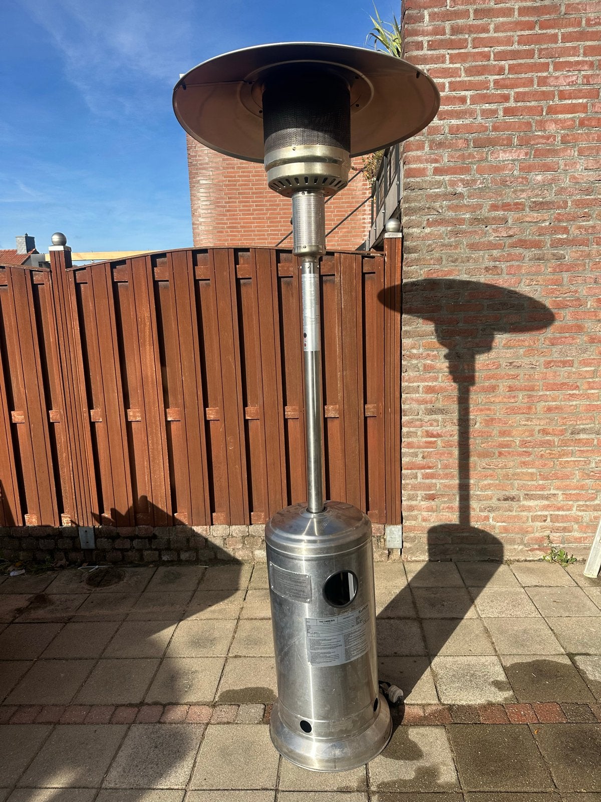 terrasverwarmer, Tuin en Terras, Ophalen, Gebruikt, Gas, Vloer