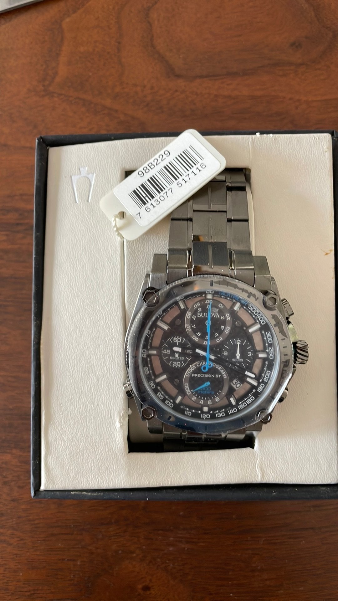 Bulova Precisionist horloge, nieuw, Ophalen of Verzenden, Zo goed als nieuw, Staal, Overige merken