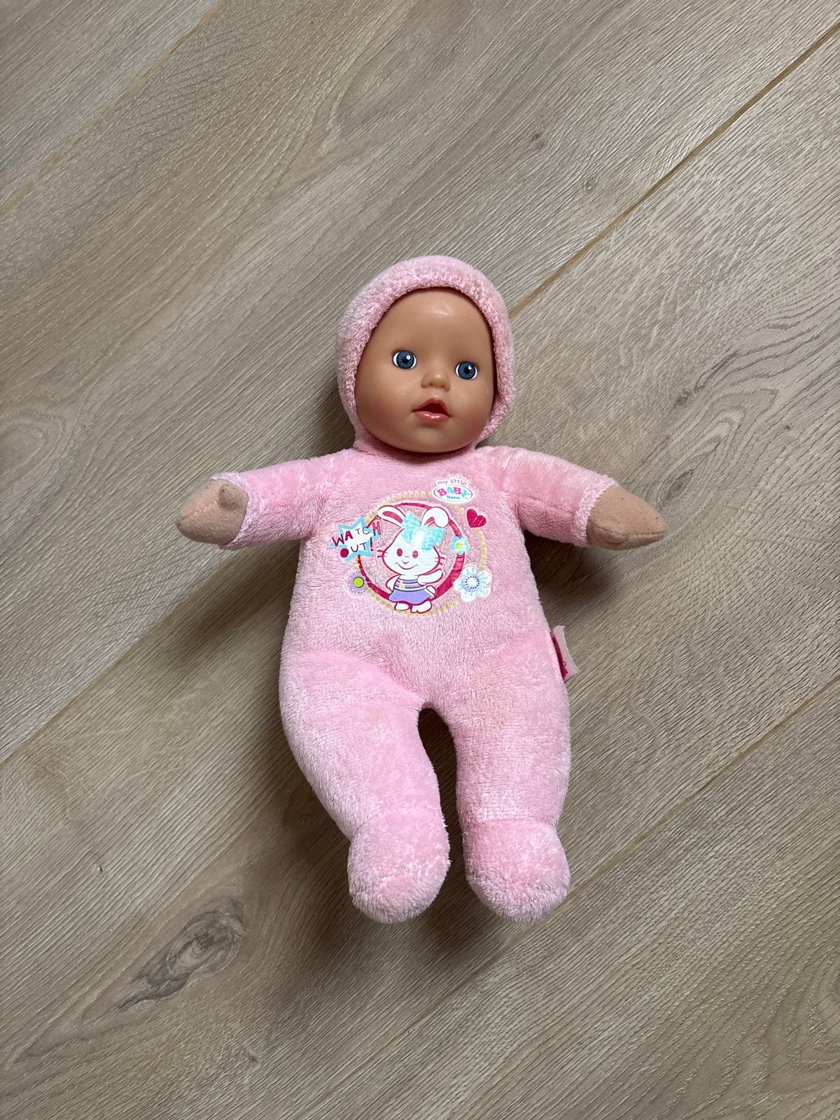 Baby Born knuffelpop roze, Ophalen of Verzenden, Zo goed als nieuw, Babypop