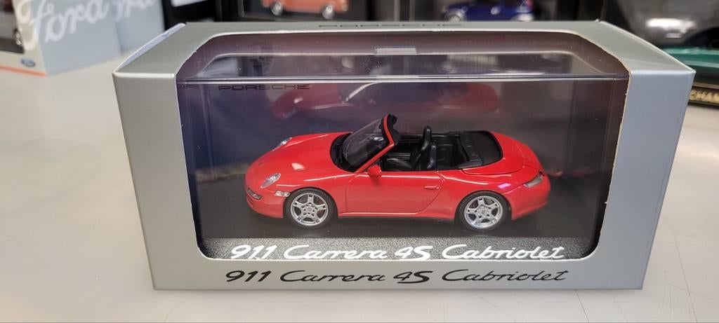 Minichamps Porsche 911 997 Carrera 4S cabrio, Ophalen of Verzenden, Zo goed als nieuw, Auto, MiniChamps