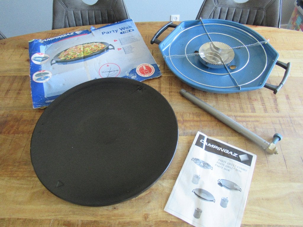 Prima Als nieuwe! Campingaz party Wok 1900 W Barbecue BBQ, Ophalen of Verzenden, Zo goed als nieuw, Campinggaz