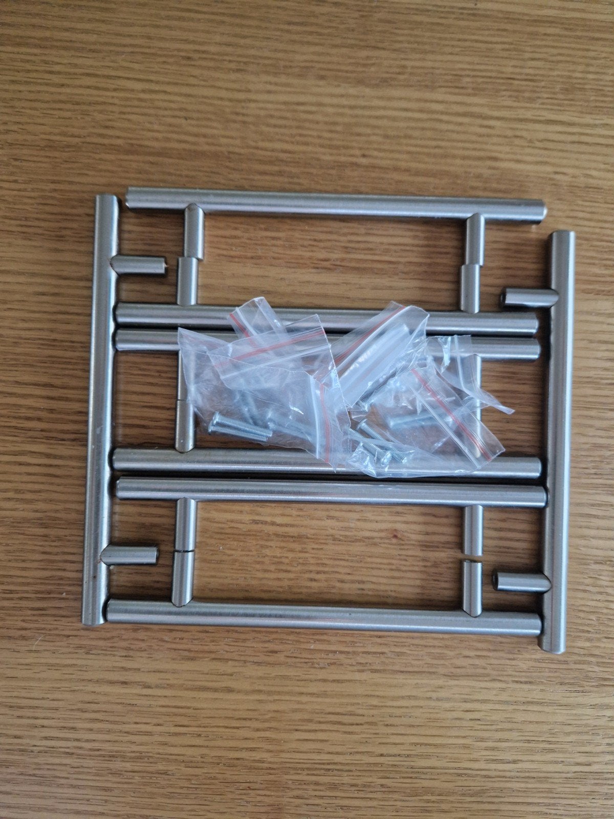 8 handgrepen keuken rvs 128mm, 100 tot 250 mm, Schroeven, Ophalen of Verzenden, Zo goed als nieuw