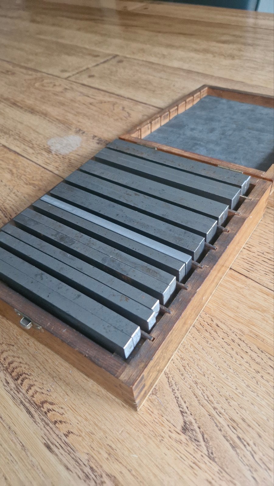 Parallel set in houten kistje, Ophalen of Verzenden, Gebruikt, Elektrisch