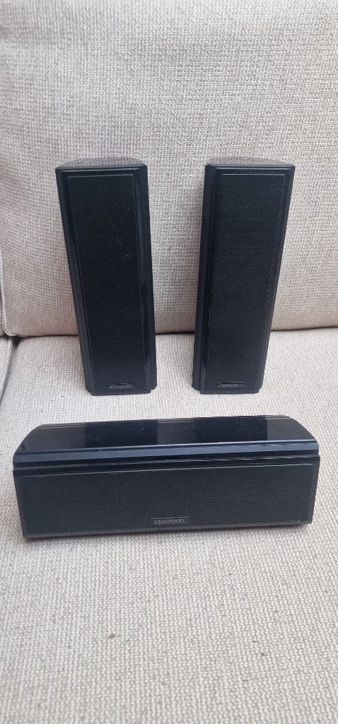 Kenwood KS-3200 Speakerset – Front + Center Speakers, Ophalen of Verzenden, Zo goed als nieuw, 60 tot 120 watt, Overige merken
