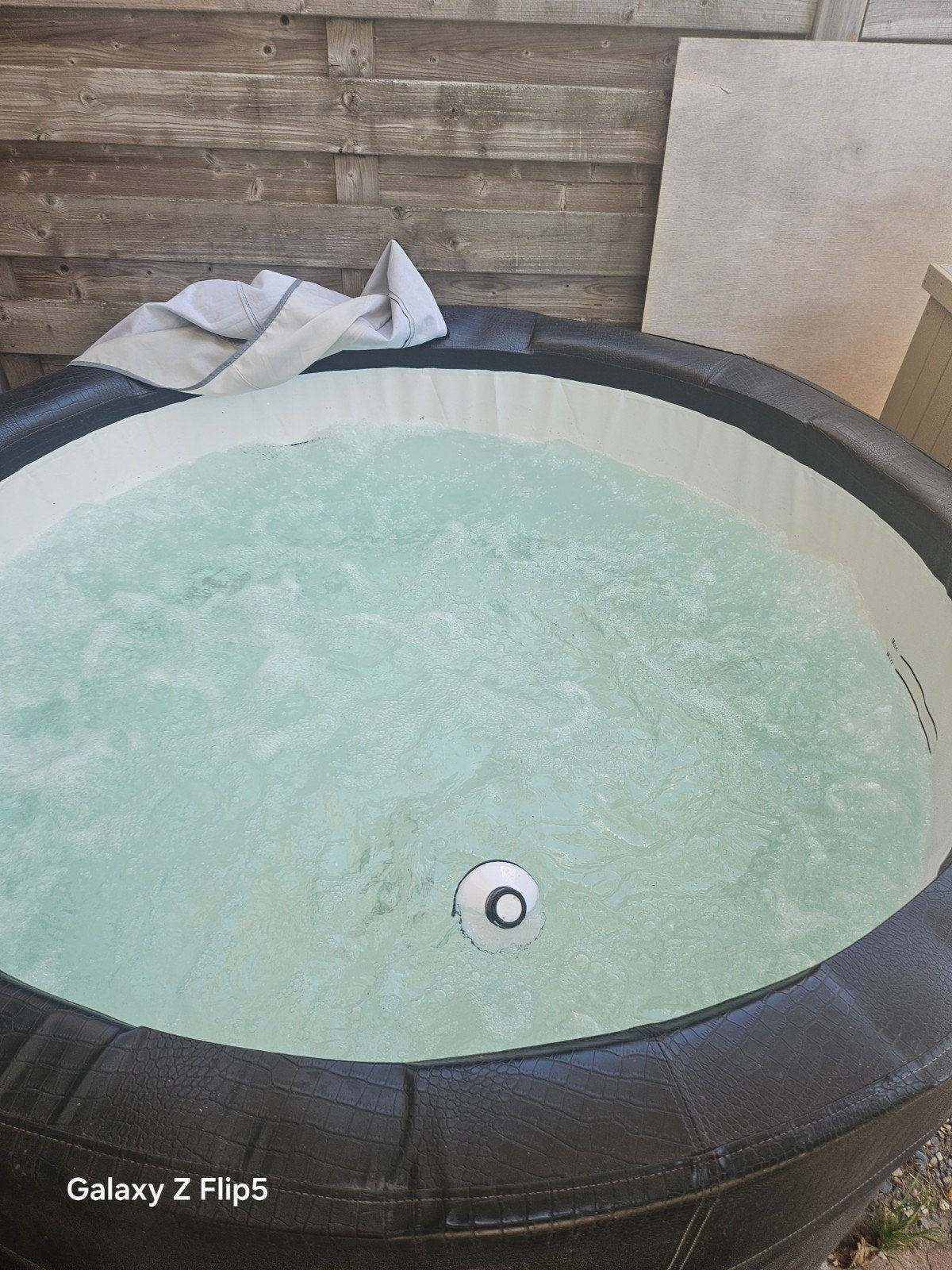 jacuzzi - Zo goed als nieuw, Tuin en Terras, Ophalen, 200 tot 300 cm, 80 tot 120 cm, Rond