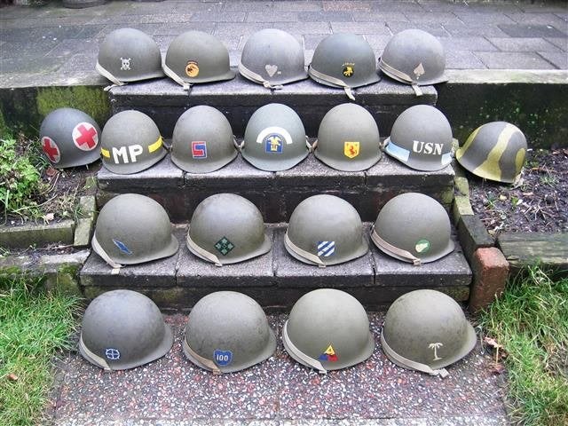 US helm + liner keuze infantry airborne para WW2 M1 M2 M1C, Ophalen of Verzenden, Amerika, Helm of Baret