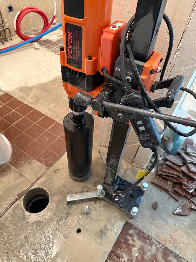 Krachtige Kernboormachine 3500W - Nat & Droog Boren, Ophalen, Zo goed als nieuw, 600 watt of meer, Boormachine