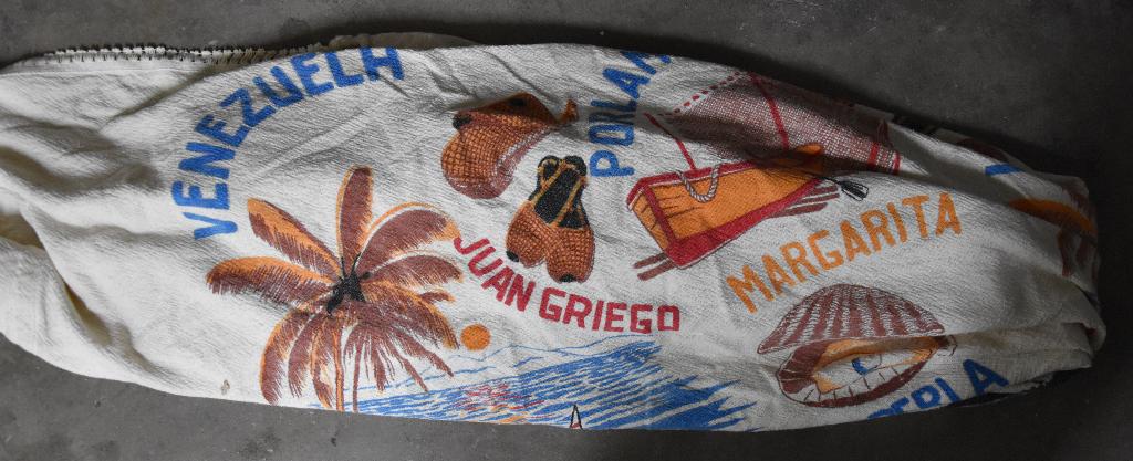 hangmat Venezuela tropische opdruk zee palm goede staat!, Tuin en Terras, Hangmatten, Opvouwbaar, Ophalen of Verzenden, Zo goed als nieuw