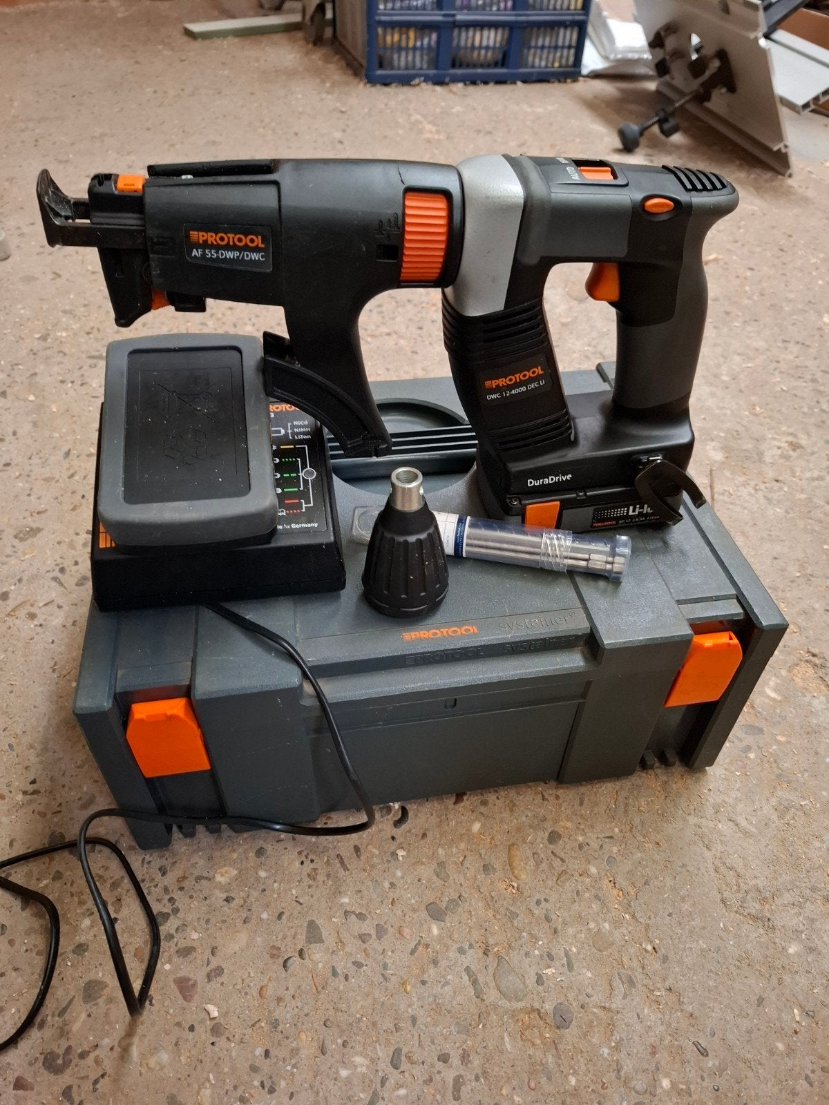 protool festool gips bandschroefmachine, Doe-het-zelf en Verbouw, Ophalen, Zo goed als nieuw